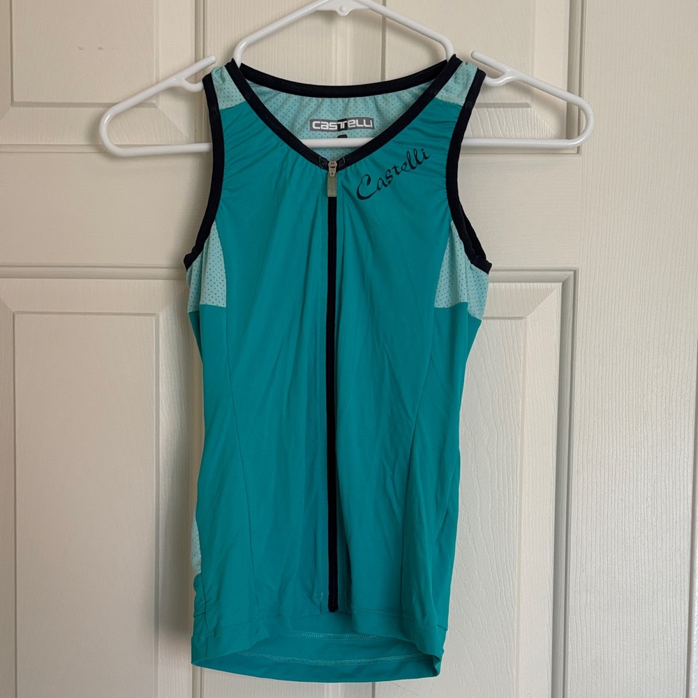 Castelli Teal Sleeveless Cycling Top